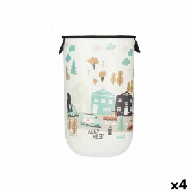 Cesto per i Panni Kipit QOJA KESE-4 Plastica Per bambini Autostrada 40 L 34 x 52,3 x 34 cm (4 Unità)