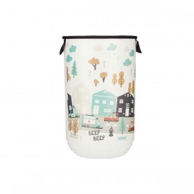 Cesto per i Panni Kipit QOJA KESE-4 Plastica Per bambini Autostrada 40 L 34 x 52,3 x 34 cm (4 Unità)