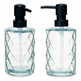 Dispenser di Sapone Berilo CN-B5463VB-1-367 Trasparente Cristallo Plastica Diamante 410 ml 9 x 18 x 7 cm (12 Unità)
