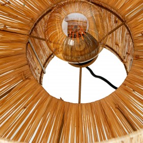 Lampada da tavolo Alexandra House Living Beige Naturale vimini Rattan Fibra naturale 40 W 40 x 55 x 40 cm