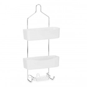 Scaffale da Bagno Berilo W7072 - 382 Bianco Metallo Plastica 28 x 60 x 14 cm (6 Unità)