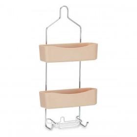 Scaffale da Bagno Berilo W7072 - 384 Beige Metallo Plastica 28 x 60 x 14 cm (6 Unità)