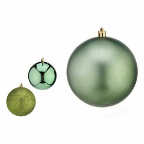 Set di palline di Natale Krist+ 00805 Verde Plastica (12 Unità)