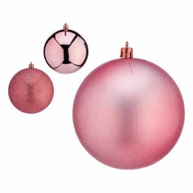 Set di palline di Natale Krist+ 00810 Rosa Plastica (6 Unità)