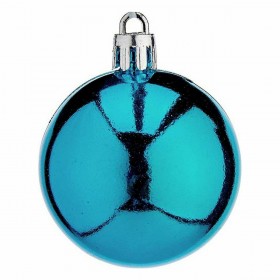 Set di palline di Natale Krist+ 00466-1 Azzurro Plastica (12 Unità)