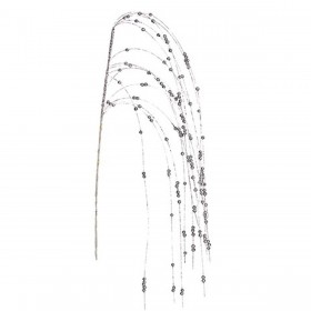 Ramo Bacche Argentato 100 x 3 x 5 cm (24 Unità)