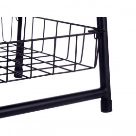 Scaffale Kinvara CN-W2672C-A Nero Ferro 44 x 31 x 90 cm