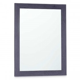 Specchio da parete 82715 Azzurro 60 x 80 cm Legno MDF Rettangolare (2 Unità)