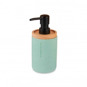 Dispenser di Sapone Berilo B5456BC-1 - 446 Menta Legno Resina Plastica 9,5 x 18,5 x 7,8 cm (6 Unità)