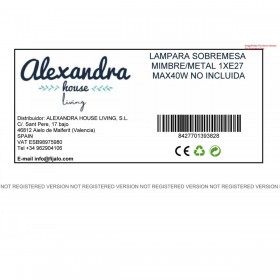 Lampada da tavolo Alexandra House Living Marrone Metallo 40 W 16 x 26 x 16 cm