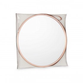 Specchio da parete 1268 Marrone Bronce 45 x 45 x 3 cm (4 Unità)
