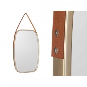 Specchio da parete 1271 Marrone Champagne 43 x 65 x 3 cm Rettangolare (4 Unità)