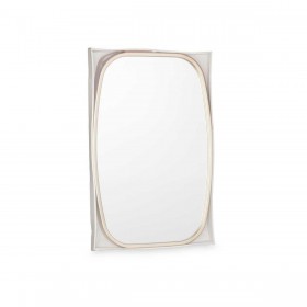 Specchio da parete 1271 Marrone Champagne 43 x 65 x 3 cm Rettangolare (4 Unità)