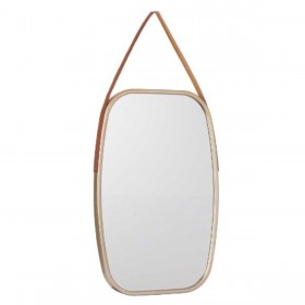 Specchio da parete 1271 Marrone Champagne 43 x 65 x 3 cm Rettangolare (4 Unità)