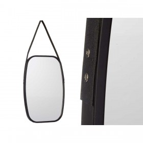 Specchio da parete 1273 Nero 43 x 65 x 3 cm Rettangolare (4 Unità)