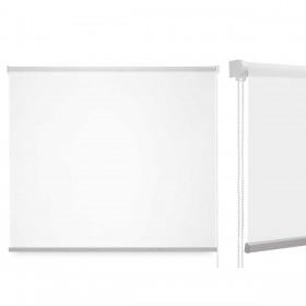 Store a rullo 180 x 180 cm Bianco Stoffa Plastica (6 Unità)