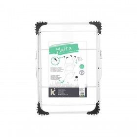 Stendibiancheria Pieghevole Kipit WR4062A-1NB-489 Bianco Nero polipropilene Ferro 47 x 41 x 136 cm Verticale (5 Unità)