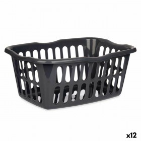Cesto Kipit 8067-A Antracite polipropilene 50 L 58 x 24 x 42 cm (12 Unità)