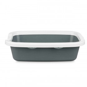 Lettiera per Gatti Mascow 87954 Bianco Antracite Plastica 25 x 11 x 2 cm (11 Unità)