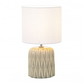 Lampada da tavolo Alexandra House Living Crema Ceramica 40 W 17 x 30 x 17 cm
