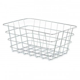 Cestino Multiuso Kinvara W5759K-M CHROME Argentato Argento Metallo 31 x 14 x 21 cm Rettangolare (6 Unità)