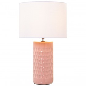 Lampada da tavolo Alexandra House Living Multicolore Rosa Ceramica 40 W 25 x 42 x 25 cm
