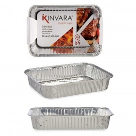 Set di vassoi per Alimenti Kinvara 17234 Monouso 12 Unità