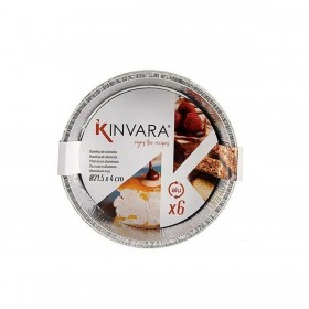 Set di vassoi per Alimenti Kinvara 30268 Monouso Rotondo 12 Unità