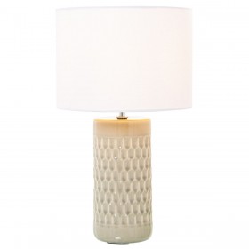 Lampada da tavolo Alexandra House Living Beige Multicolore Ceramica 40 W 25 x 42 x 25 cm