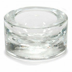 Portacandele Trasparente Vetro 7 x 3,5 x 7 cm (12 Unità)