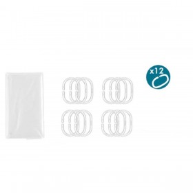 Tenda da Doccia Berilo 216 Trasparente Plastica PEVA 180 x 180 cm (12 Unità)