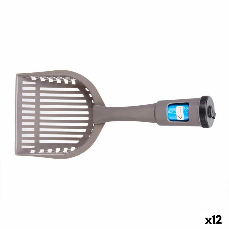 Pala reclaimer Mascow 324 Antracite Plastica 28 x 7 x 12,5 cm Animali Domestici Dispenser per Buste (12 Unità)
