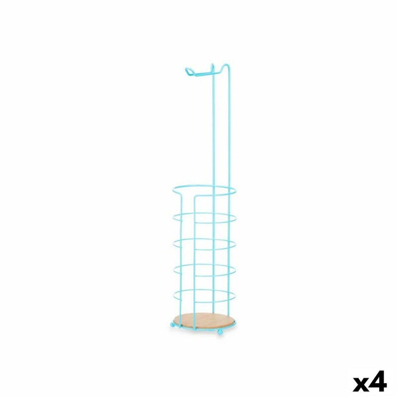 Portarotolo di Carta Igienica Berilo W7276PB - 388 Azzurro 16,5 x 63,5 x 16,5 cm (4 Unità)