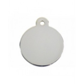Targhetta per collana Imarc Circle Argentato