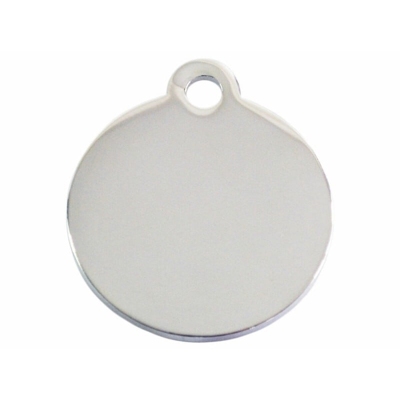Targhetta per collana Imarc Circle Argentato