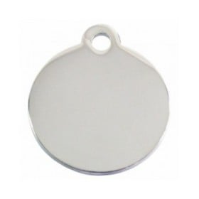 Targhetta per collana Imarc Circle Argentato