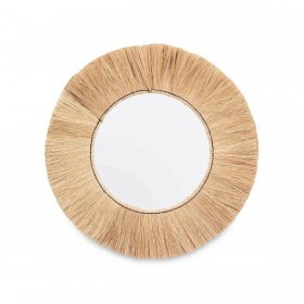 Specchio da parete RI-6064 Marrone 79 x 79 x 3 cm Cerchi