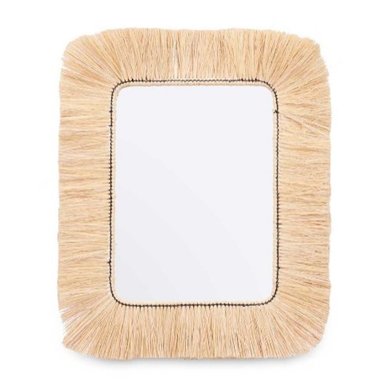 Specchio da parete RI-6065 Marrone 77 x 67 x 3 cm Rettangolare