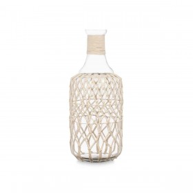 Borraccia 21638W Bianco Trasparente 19 x 48 cm Decorativa (2 Unità)