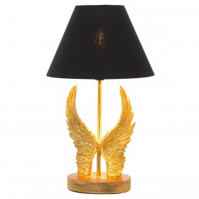 Lampada da tavolo Alexandra House Living Nero Oro Dorato Plastica 40 W 26 x 44 x 26 cm Ali