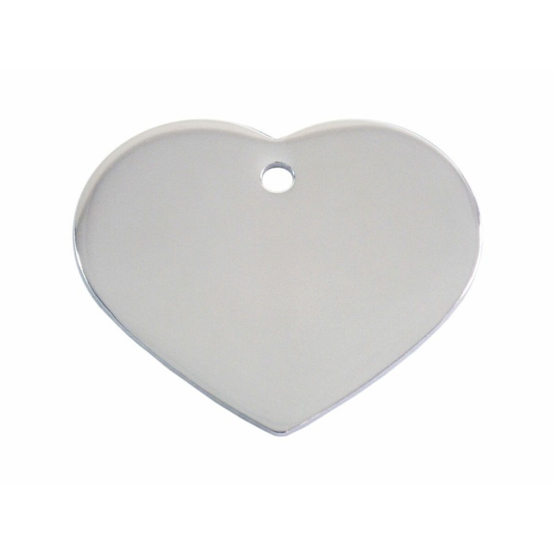 Targhetta per collana Imarc Heart Argentato