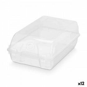 Scatola di scarpe impilabile Trasparente Plastica 21 x 13 x 37 cm (12 Unità)