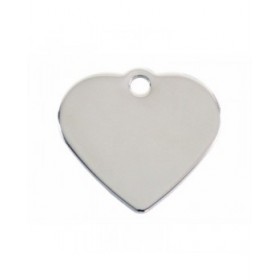 Targhetta per collana Imarc Heart Argentato