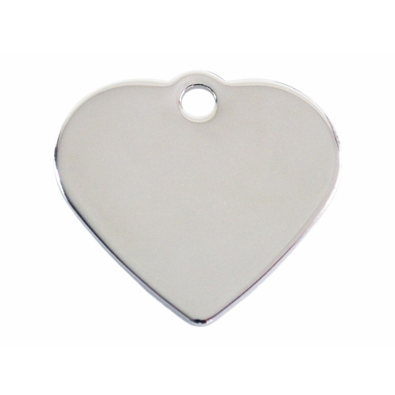 Targhetta per collana Imarc Heart Argentato
