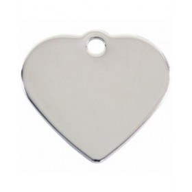 Targhetta per collana Imarc Heart Argentato