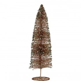 Albero di Natale Paillettes champagne 10 x 40 x 10 cm (6 Unità)