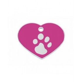 Targhetta per collana Imarc Heart Rosa Argentato