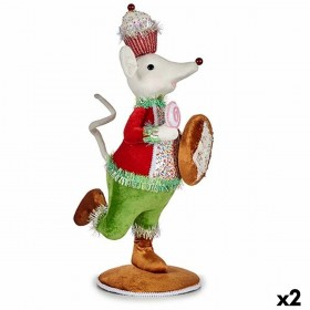 Statua Decorativa Krist+ 64814926 Mouse 20 x 55 x 24 cm (2 Unità)