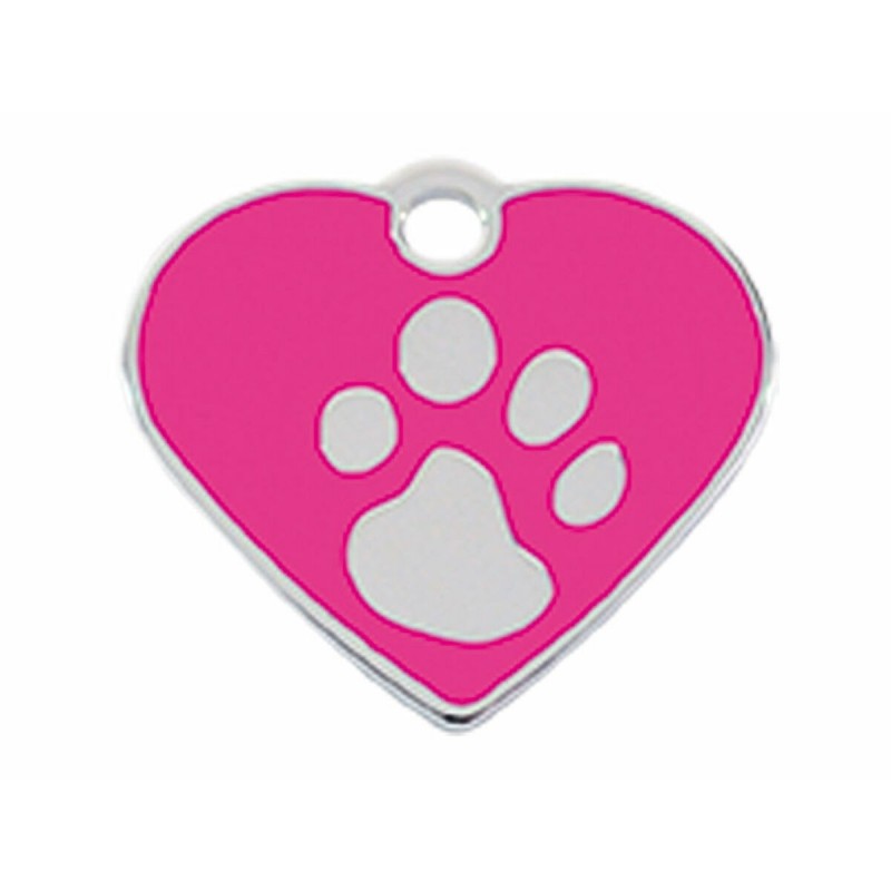 Targhetta per collana Imarc Heart Rosa Argentato