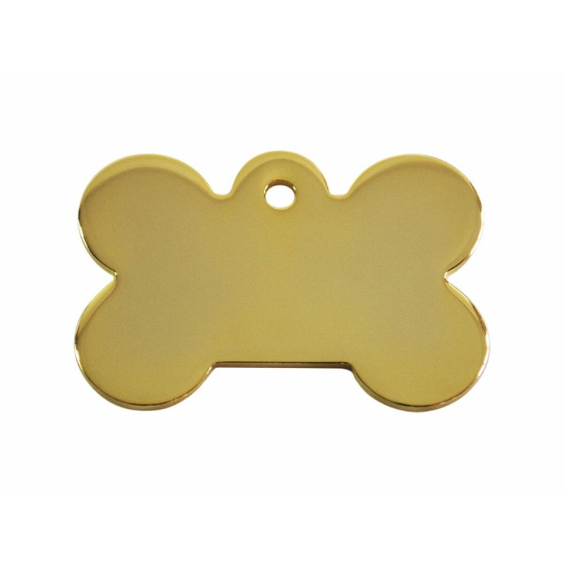 Targhetta per collana Imarc Bone Giallo Dorato